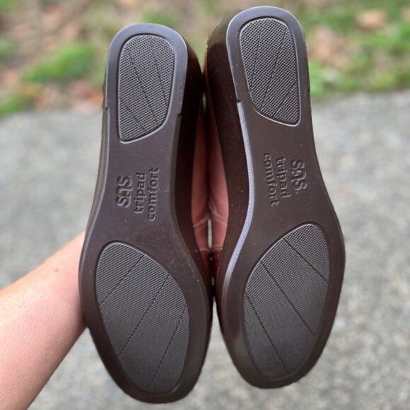 SAS Womens Slip On Auburn/ Lizard Loafers Sz 9.5 - Picture 8 of 10